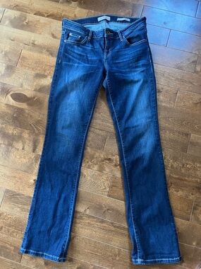 Guess Midrise Dark Blue Women's Baby Bootcut Jeans